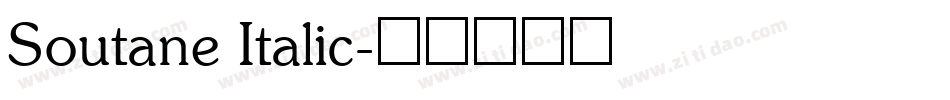 Soutane Italic字体转换